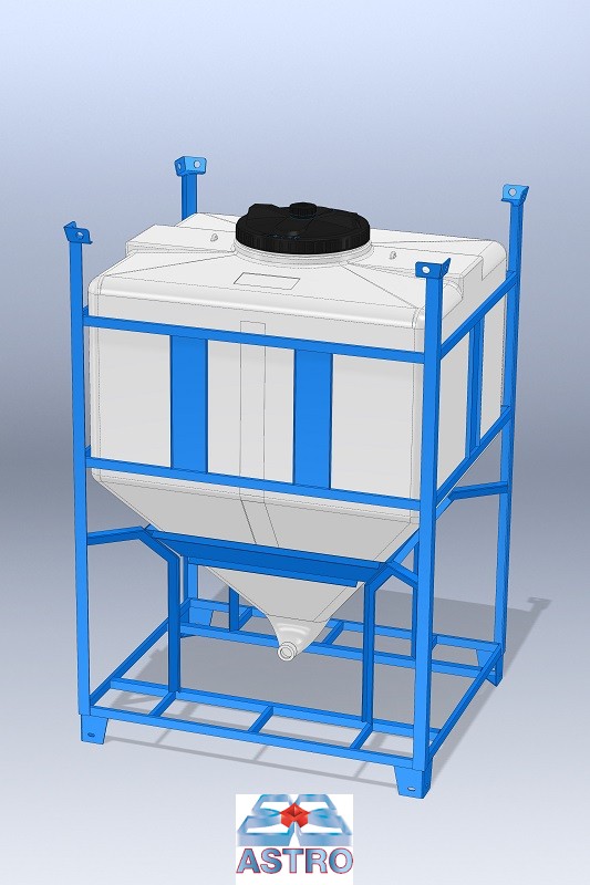TP10 cisternetta IBC GIR per stoccaggio e movimentazione interna in plastica polietilene